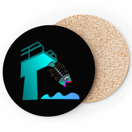 HIGH DIVING FISH - SWIMMING Coasters