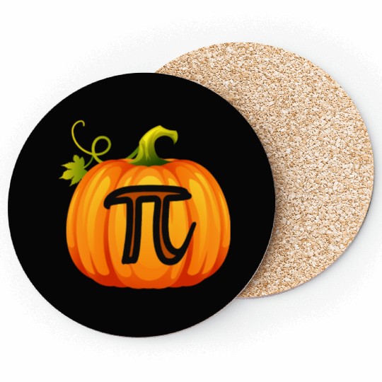 Pumpkin Pi Math Halloween Thanksgiving Pie Day Coasters