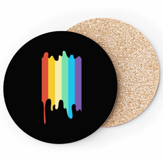 LGBT Rainbow Flag Colors | For Women Men Teenager Coasters