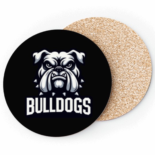 Bulldogs Mascot Back To School Team Spirit Coasters