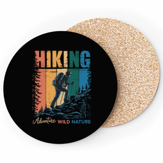 Adventure Wild Nature Hiking Hike for a Hiker Coasters