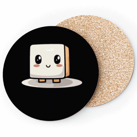 Cute Chibi Kawaii Tofu Coasters