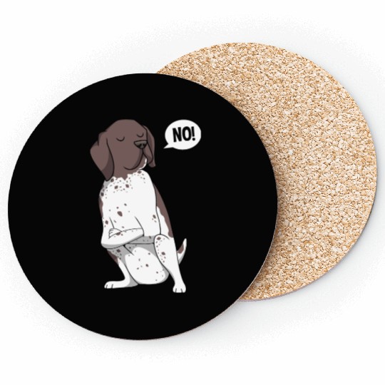GSP Lovers Funny German Shorthaired Pointer Dog Coasters