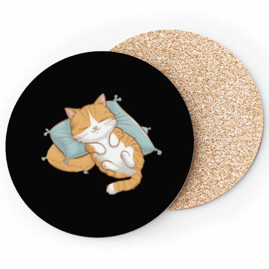 Cozy Cat Nap Coasters