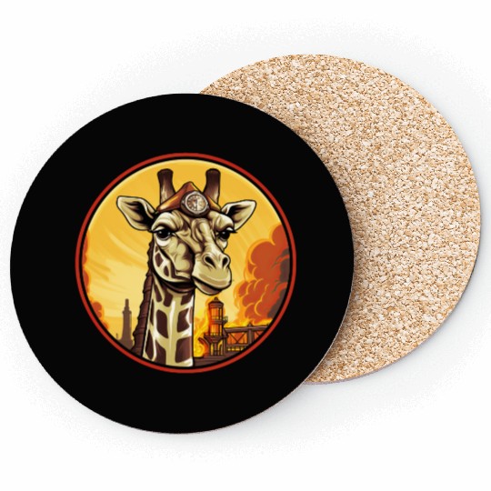 Firefighter giraffe Coasters