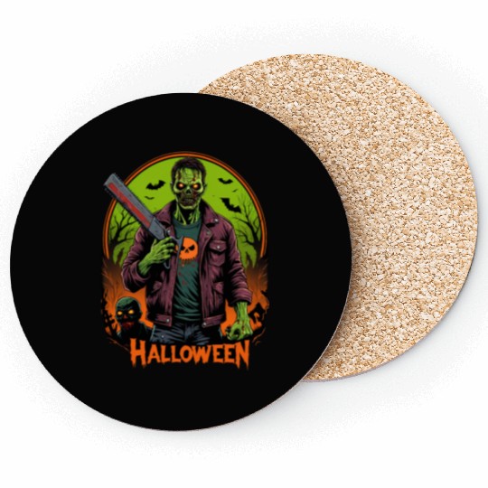 Undead Nightmare: Zombie Halloween Graphic Coasters