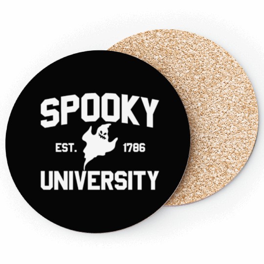 Spooky University Established 1786 Ghost U Spookyu Coasters
