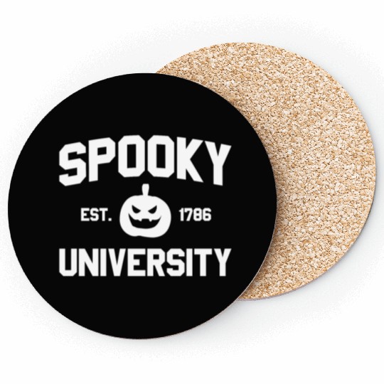 Spooky University Established 1786 Pumpkin Uspooky Coasters