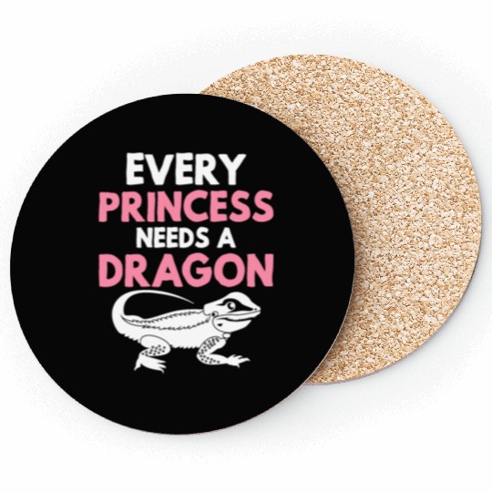 Bearded Dragon Lizard Lover Girl Princess Needs A Coasters