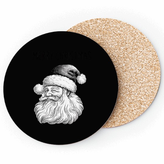 Illustrative Merry Christmas Coasters