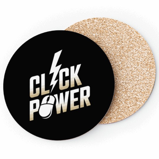 Click Power Cyber Monday Shopping Force Coasters