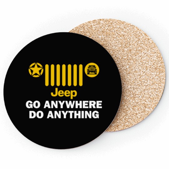 Jeep Go Anywhere Do Anything Coasters