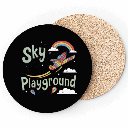 Sky Is My New Playground Coasters