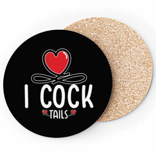 Funny I Love Cocktails 6 Coasters