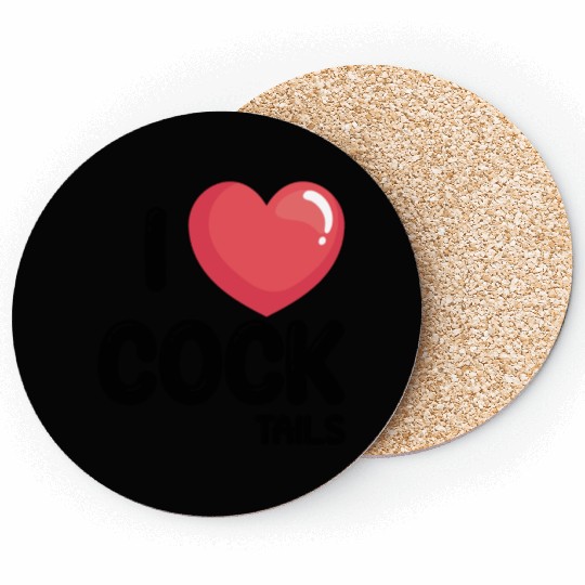 Funny I Love Cocktails 1 Coasters