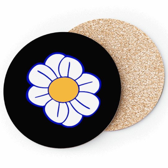 Beautiful White Daisies Flowers Spring Summer Fun Coasters