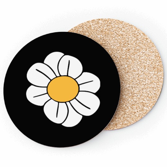 Beautiful White Daisies Flowers Spring Summer Fun Coasters