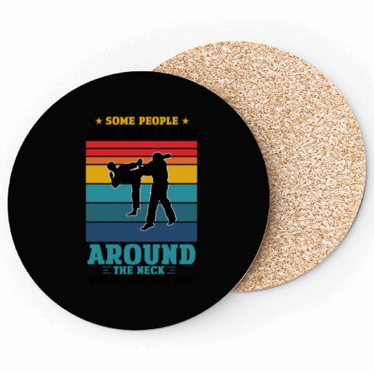 Cool Jiu Jitsu For Men Women Kids 3 Coasters