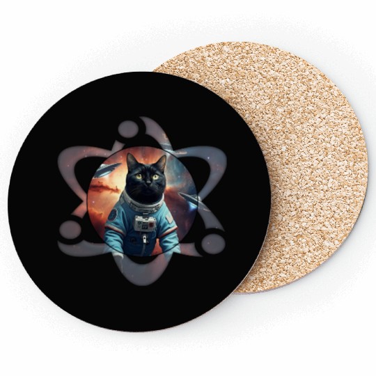 Space Cat Science Coasters