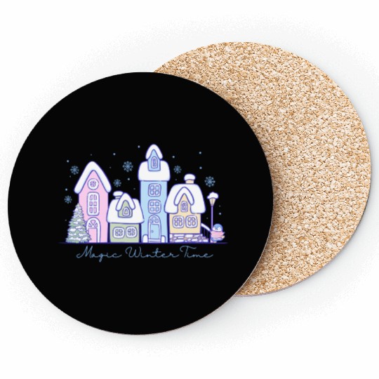 Magic winter time Coasters