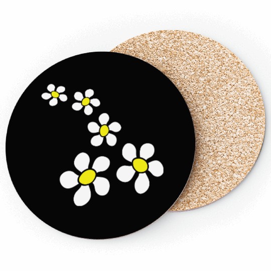 Many Pretty Daisy Flowers Decorative Flower Design Coasters