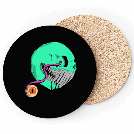 Cringe Zombie Pac Man Coasters