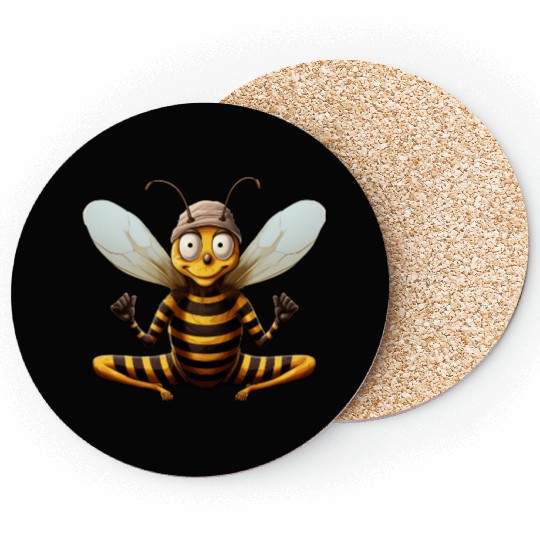 Bee Yoga Coasters