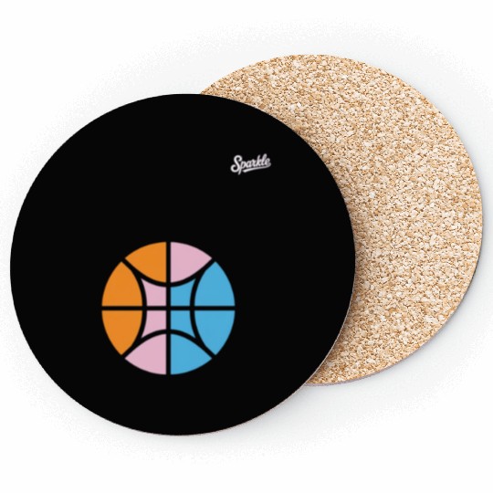 Sparkle Basketball Coasters
