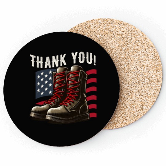 Thank You US Army Veterans Day Coasters