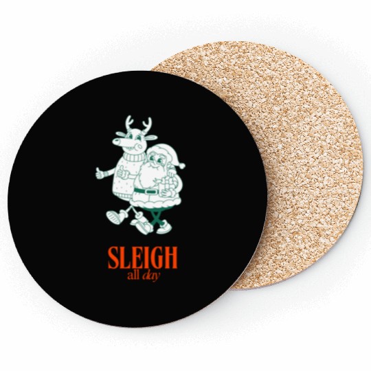 Sleigh all Day Coasters