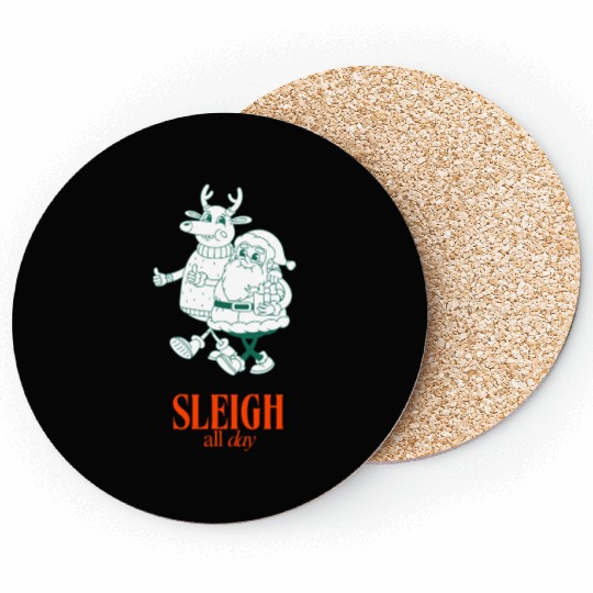 Sleigh all Day Coasters