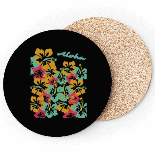 Aloha Hibiscus Coasters