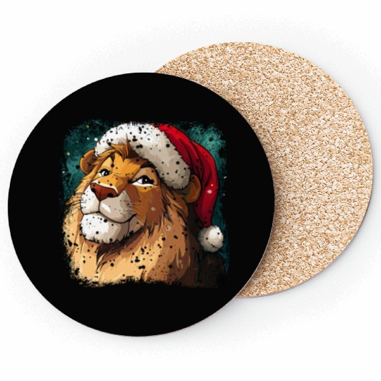 Leo Christmas Coasters