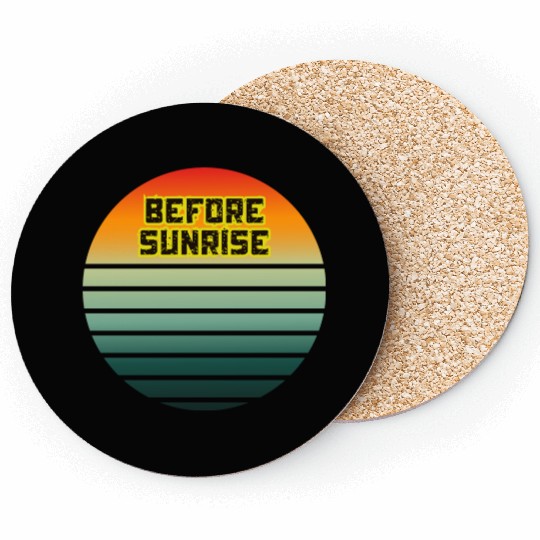 Before Sunrise Scenic Art Design Coasters