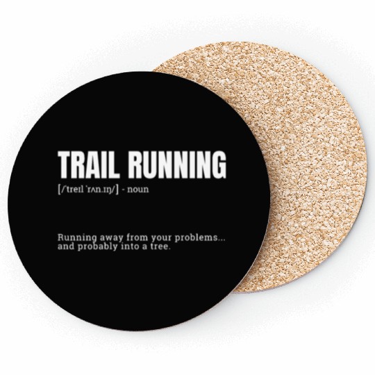 Funny Trail Running Running Into A Tree Coasters