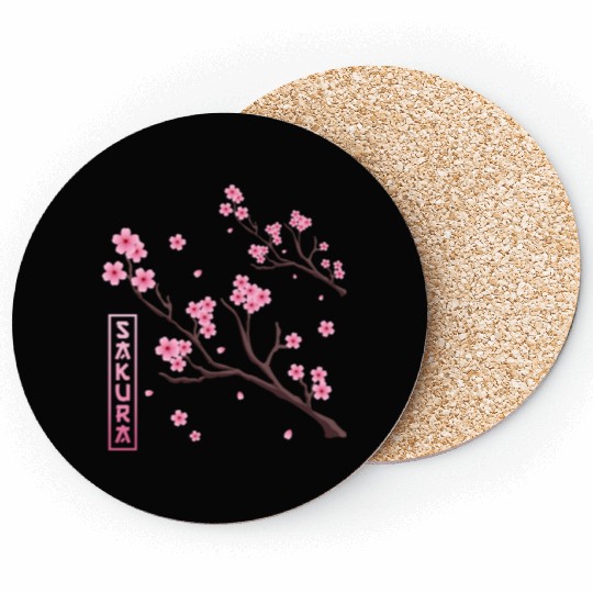 Cherry Blossom Japan Harajuku Manga Japan Sakura Coasters