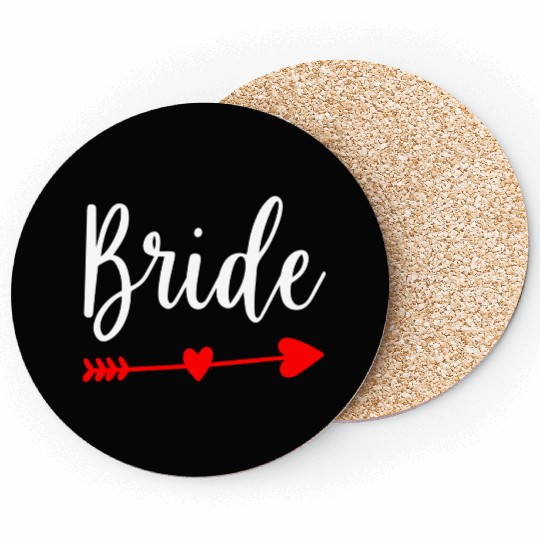 Bride Wedding Engagement Bachelorette Party Coasters