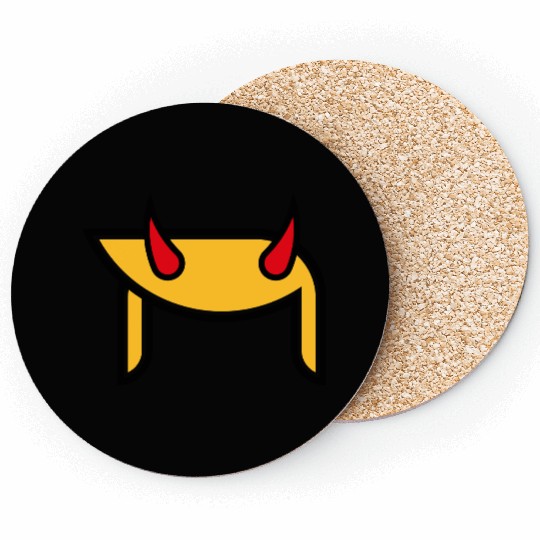 Donald Horns (Hairstyle Devil Pop Art / 3C) Coasters