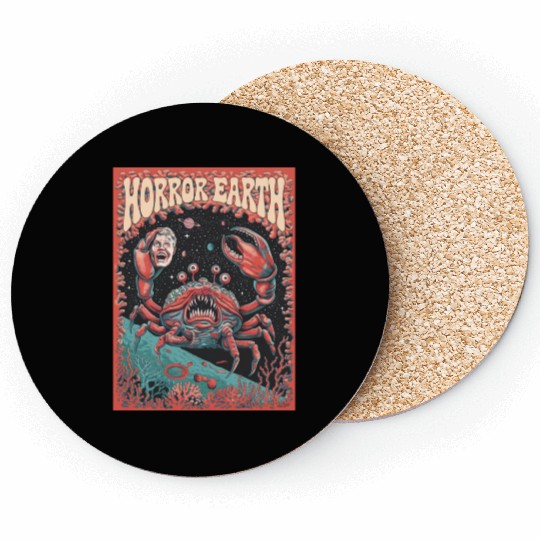 Space Monster Attack Coasters