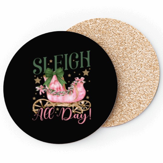 Sleigh All Day Coasters