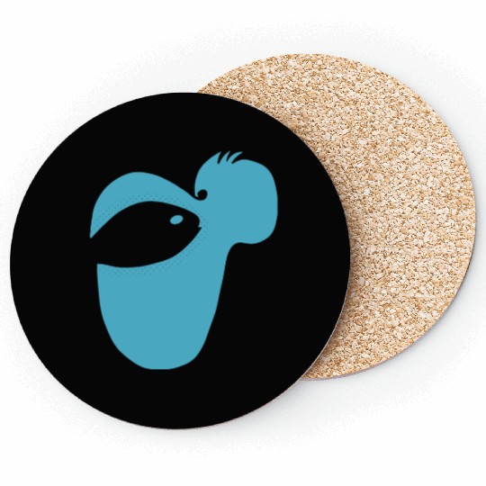 Pelican or Fish in this Fun Optical Illusion Coasters