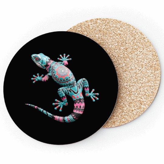 Cute Chameleon for Lizard Pet Lover Coasters