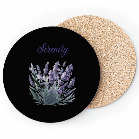 Lavender Serenity: A Symbol of Peace Coasters