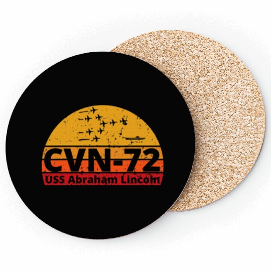 US Aircraft Carrier CVN 72 USS Abraham Lincoln Coasters
