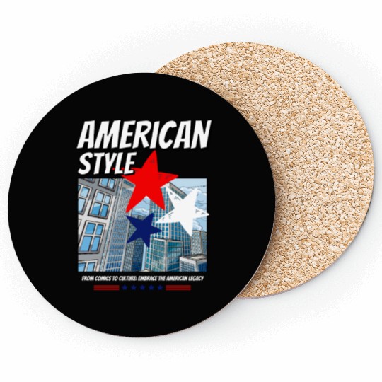 From Comics to Culture: Embrace the American style Coasters