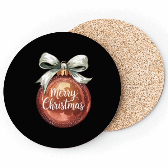 Merry Christmas, Christmas Retro Coasters