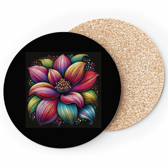 flower transparent Coasters