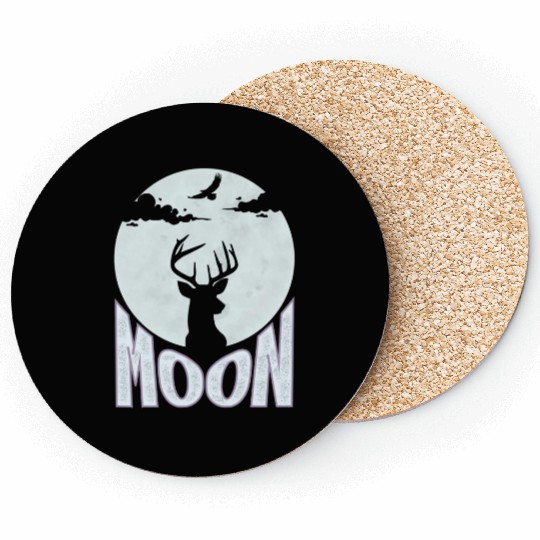 Moon, eagle, deer Coasters