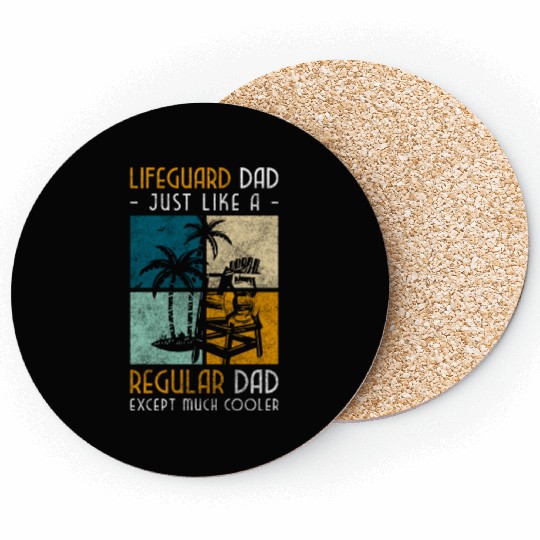 Lifeguard Edge Of The Pool Swimming Coasters