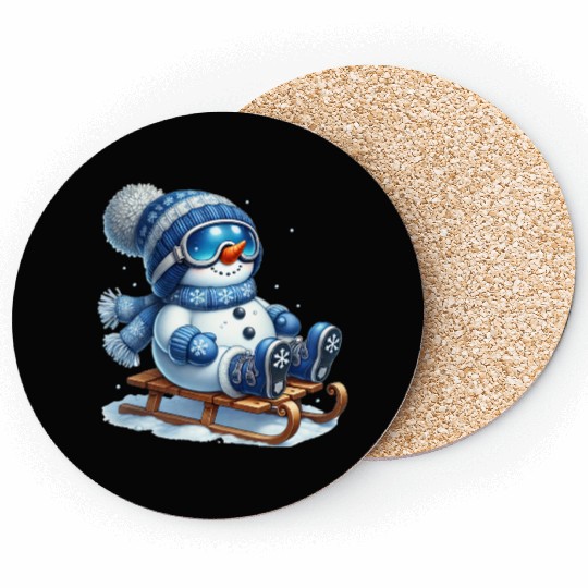 Snowman Christmas, Funny Snowman Coasters